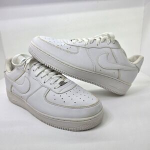 Nike Air Force 1 Low White Leather Sneakers Men's Size 12 315122 112